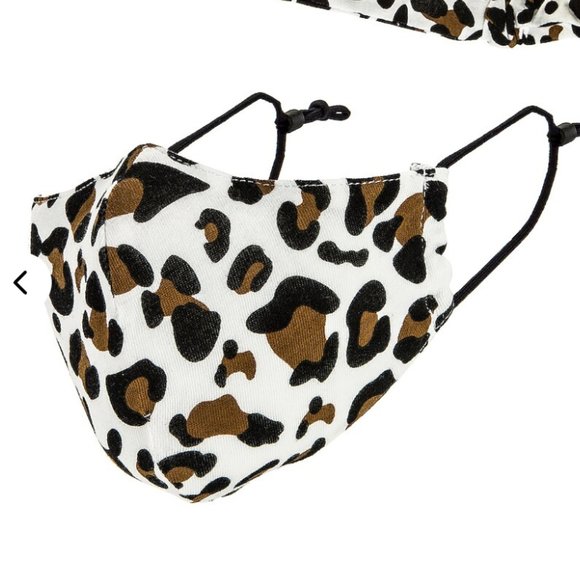 LELE SADOUGHI • Ivory Leopard Face Mask - Picture 1 of 7